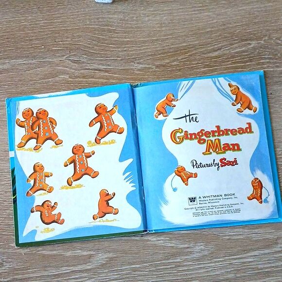 Vintage 1958 The Gingerbread Man Children's Picture Book Whitman Publishing - Picture 7 of 10